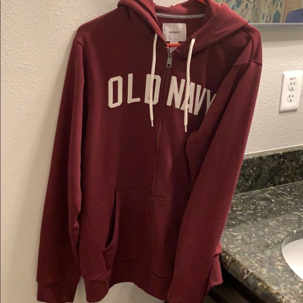 Men’s Maroon Old Navy Hoodie, Size L